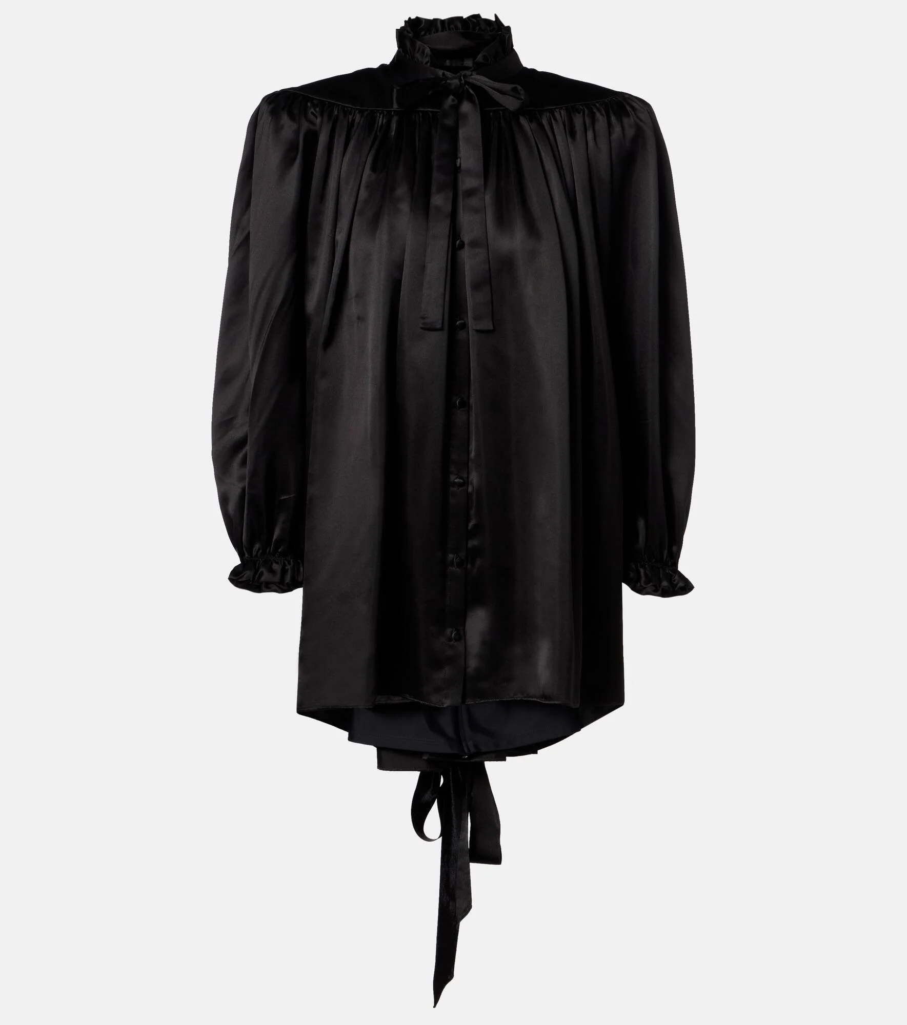 Silk satin blouse - 1