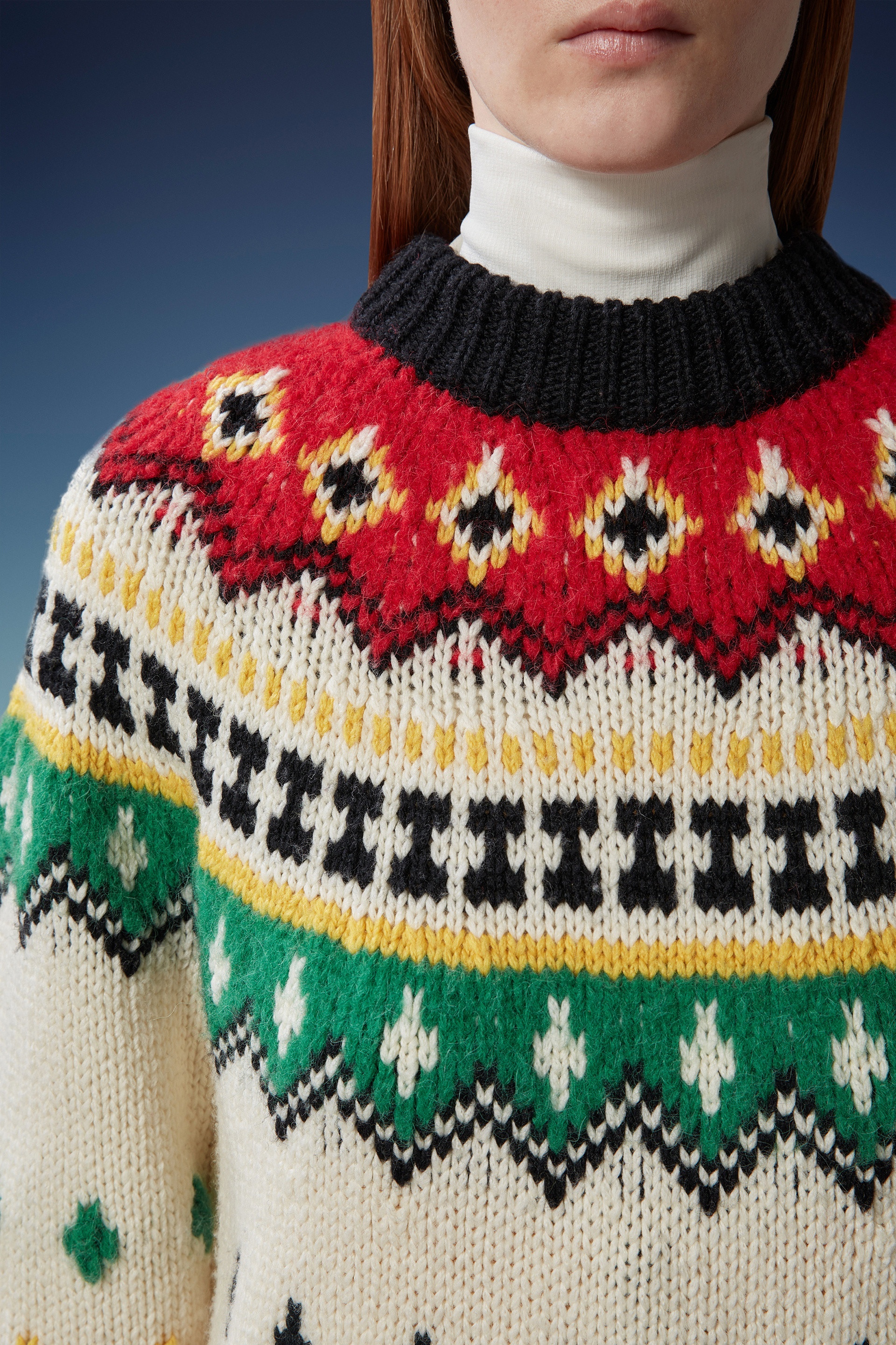 Alpaca & Wool Jacquard Sweater - 7