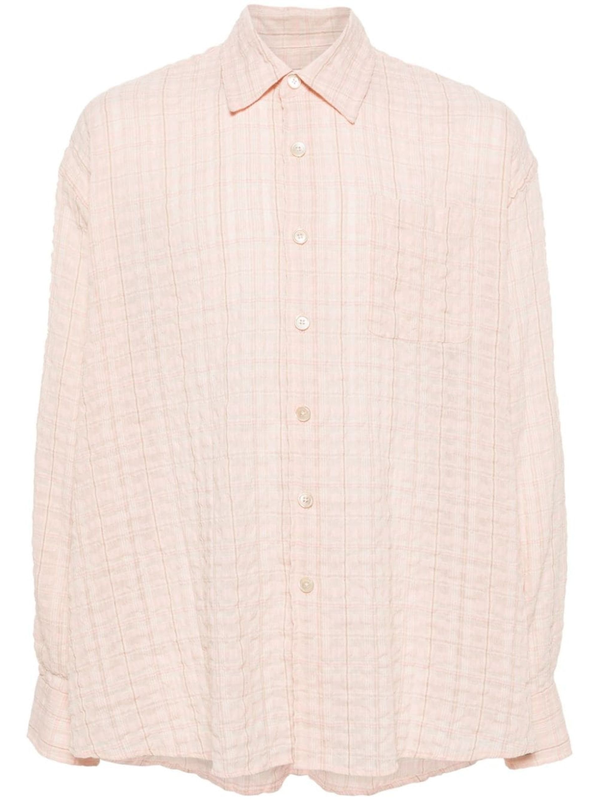 Pink Borrowed Seersucker Shirt - 1
