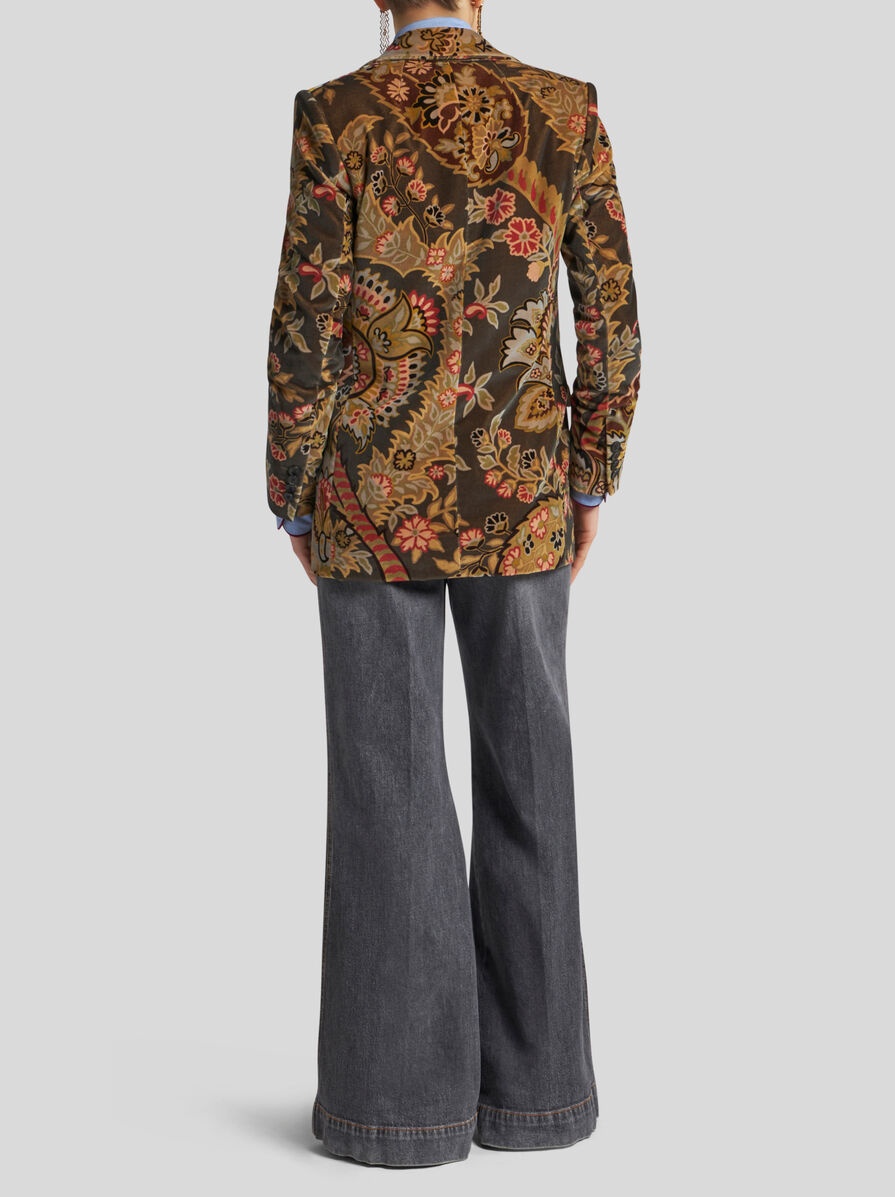 PRINTED VELVET JACKET - 5