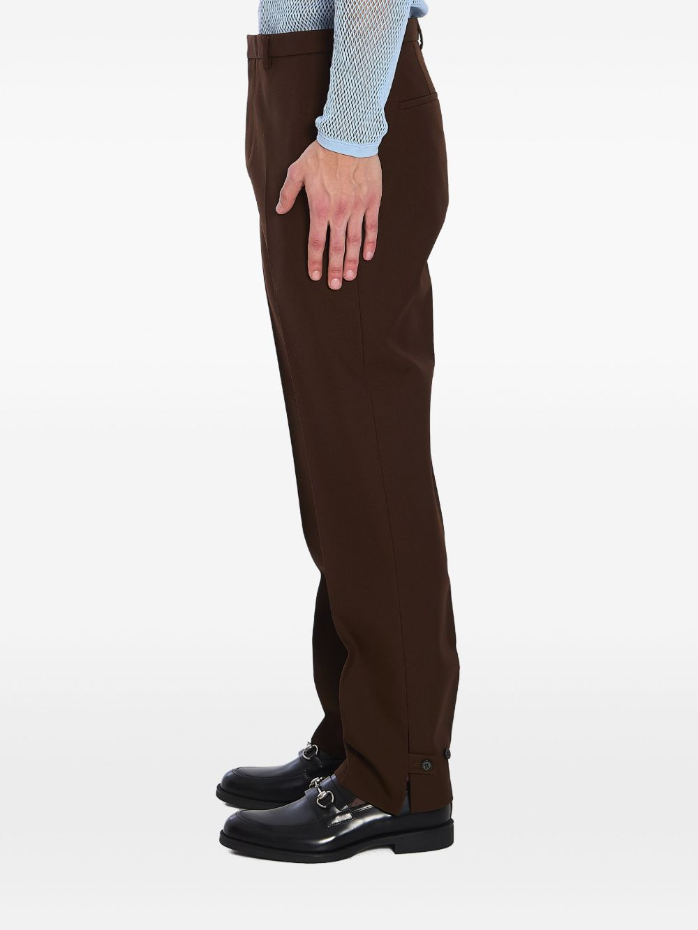 wool twill trousers - 2