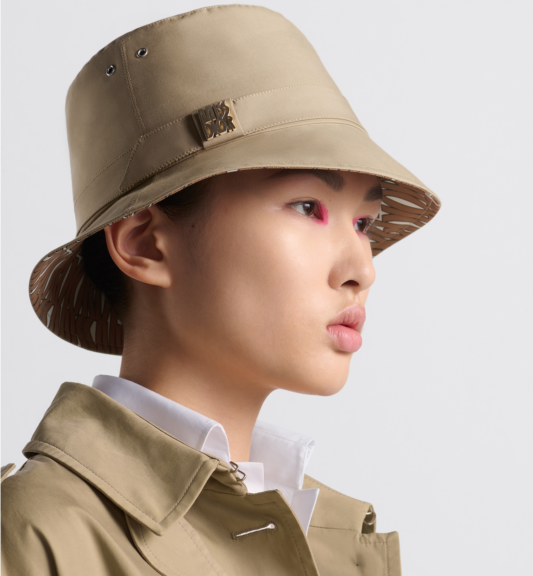 Teddy-D Miss Dior Allover Small Brim Bucket Hat - 2