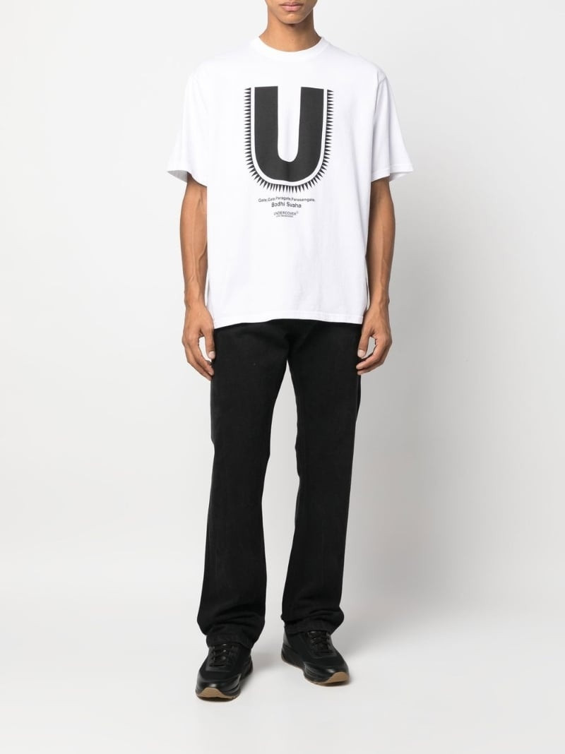 UNDERCOVER logo-print cotton T-shirt outlook