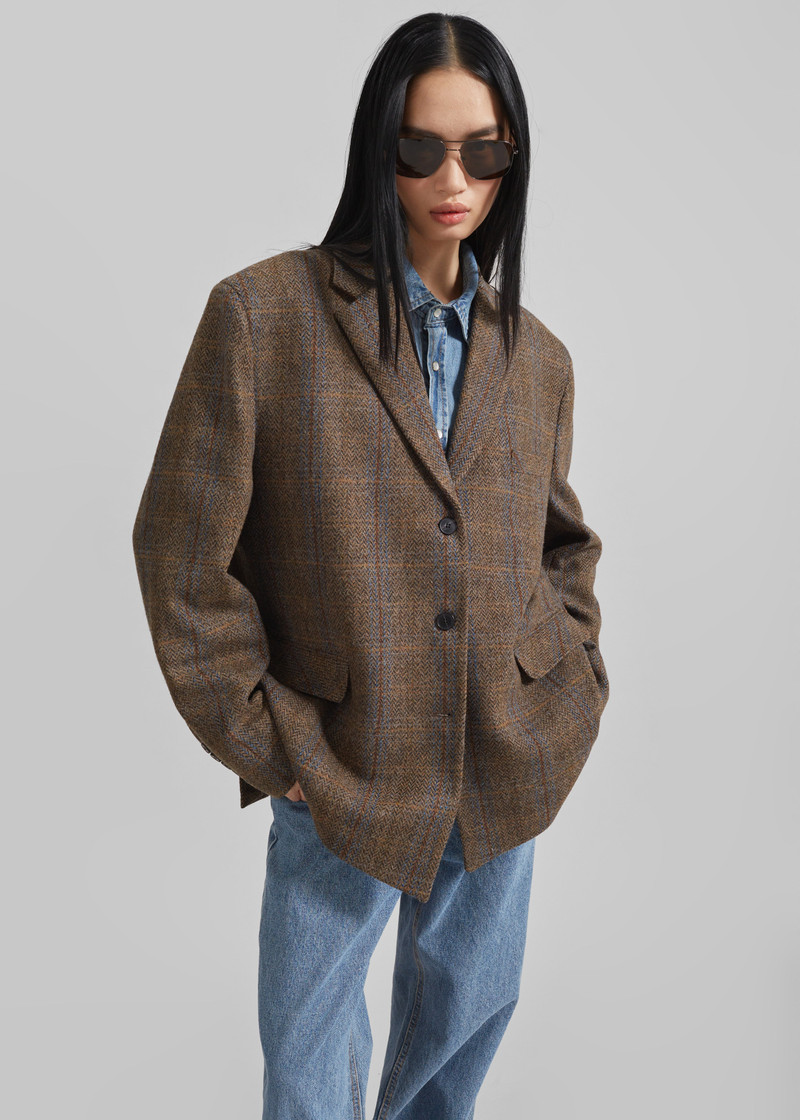 Arundel Plaid Wool Blazer - Multicolor 9