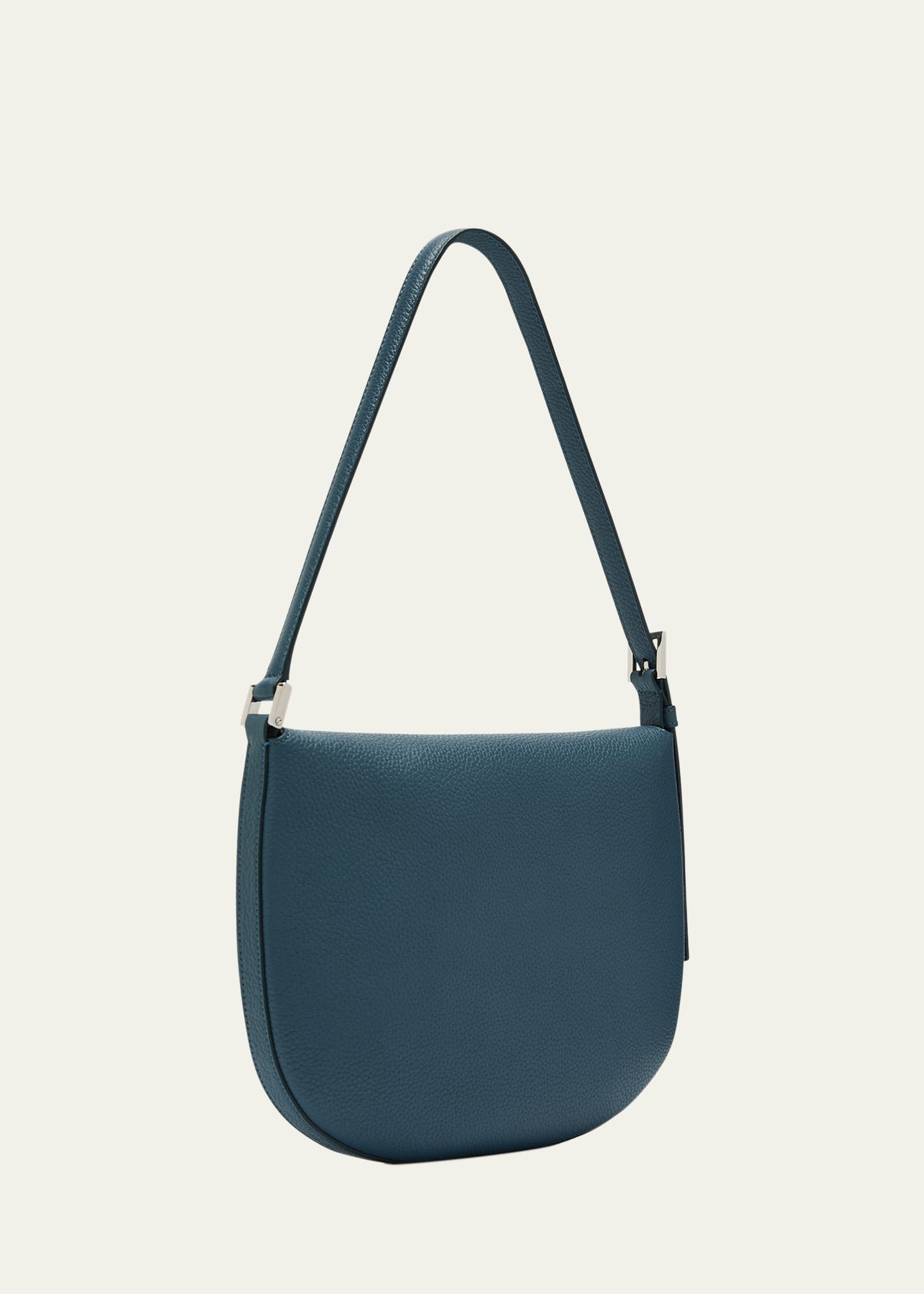 Tondo Small Grain Leather Hobo Bag - 3