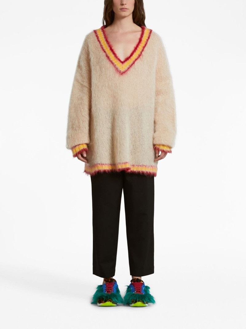 Marni high-waist straight-leg trousers outlook