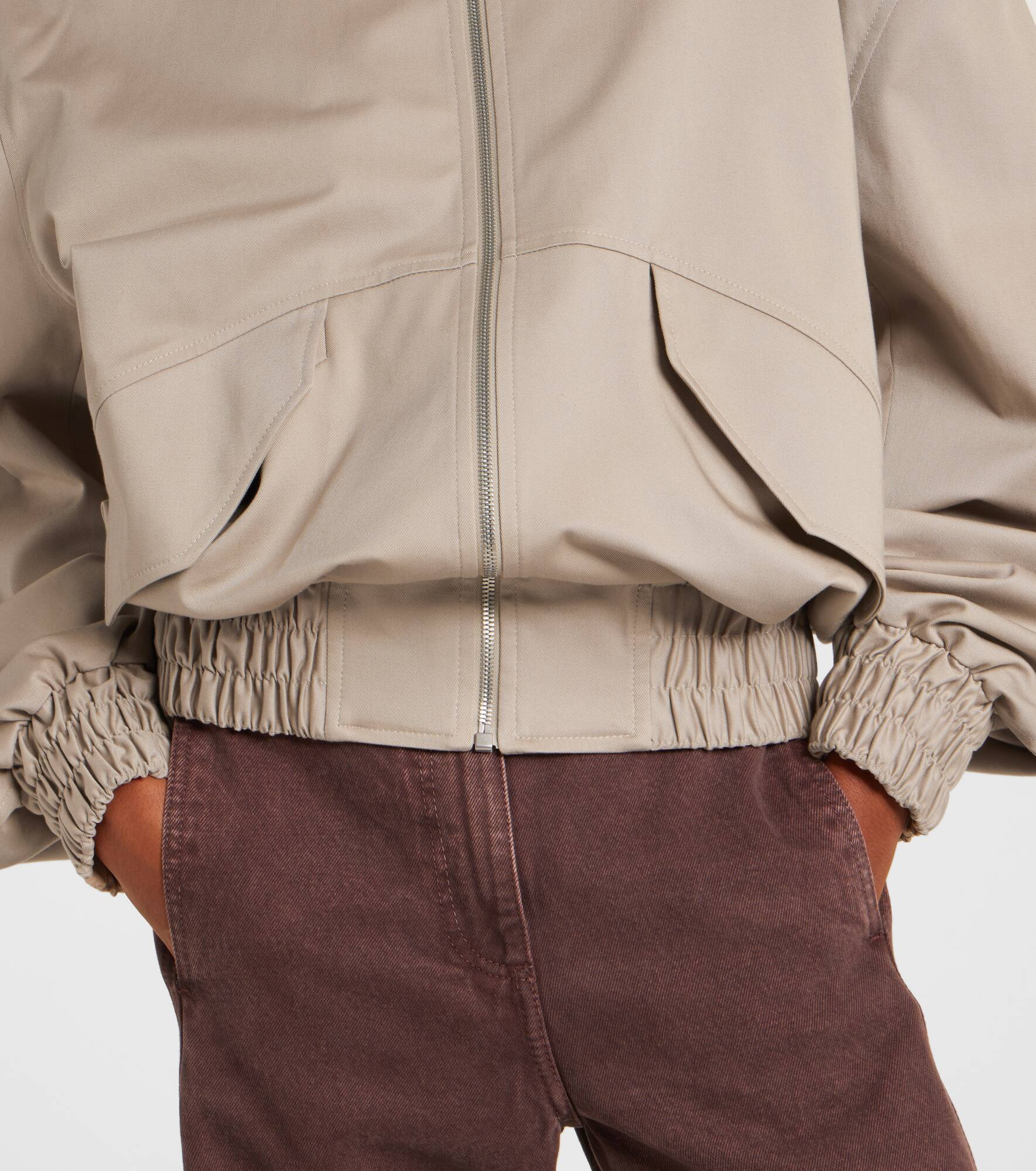 Wool and silk bomber jacket - 5