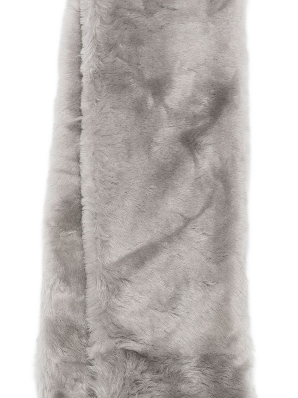 shearling tuxedo scarf - 2