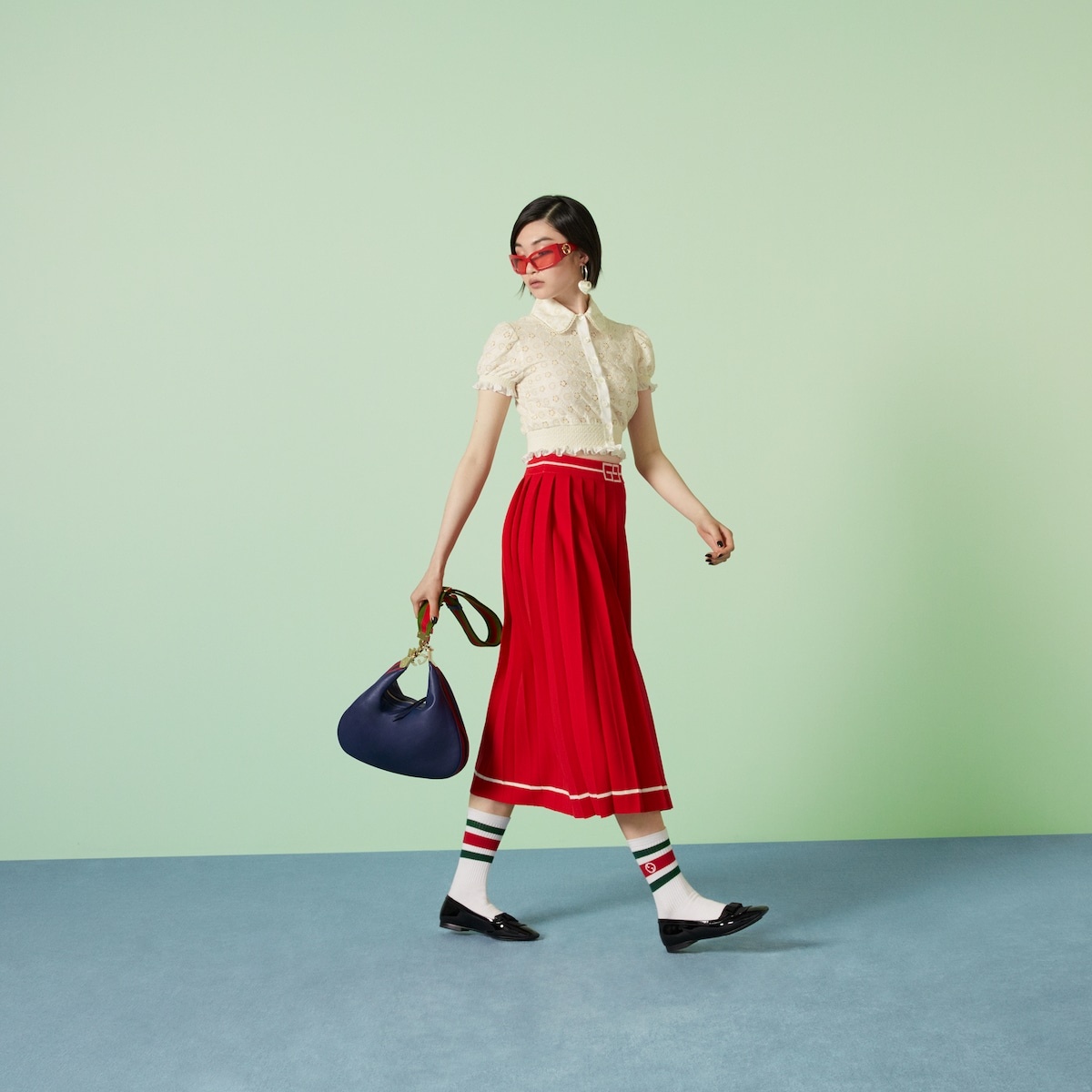 Extrafine wool jacquard skirt - 2
