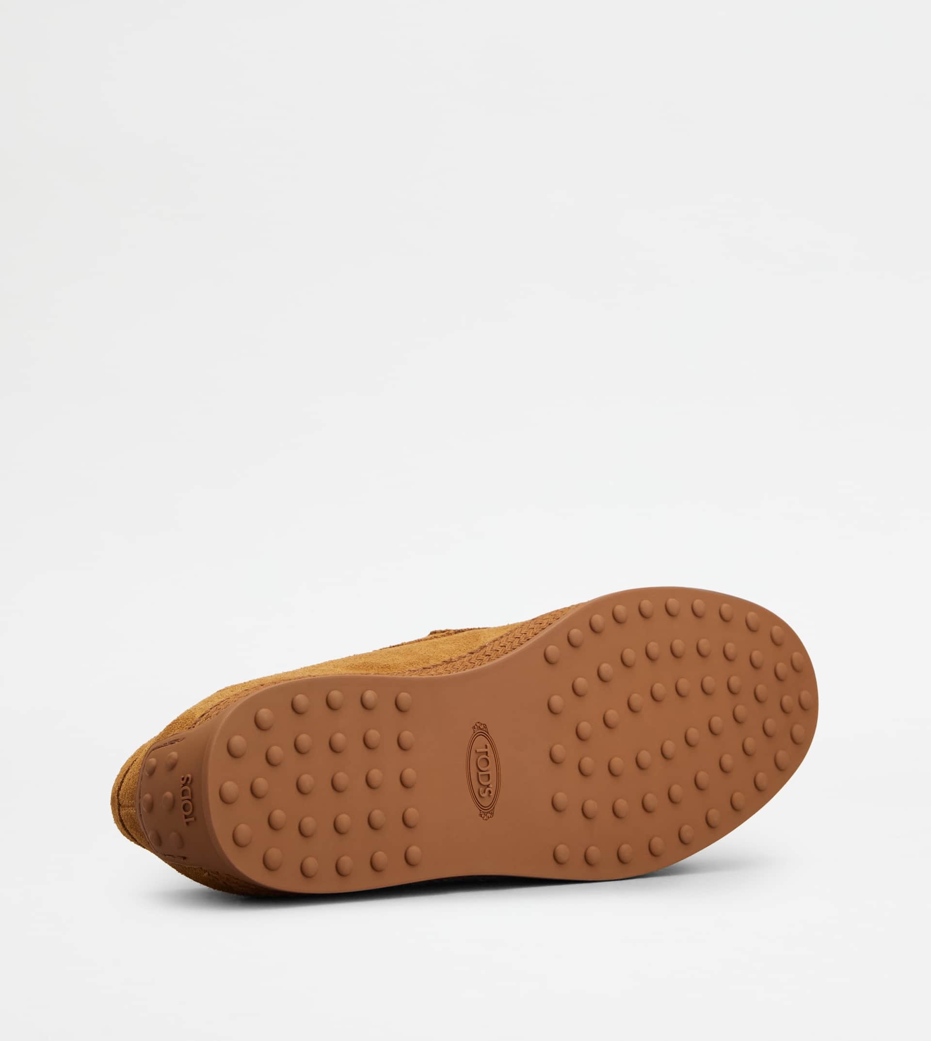 SLIP-ONS IN SUEDE - BROWN - 4