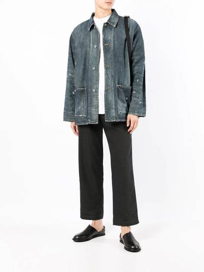 NEIGHBORHOOD distressed denim jacket outlook