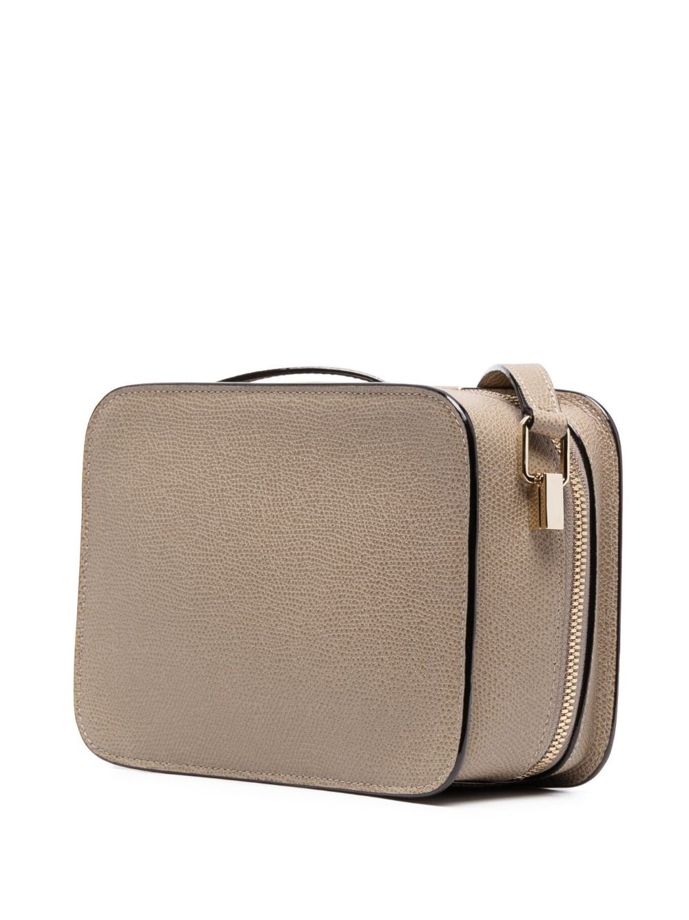 grained leather crossbody bag - 4