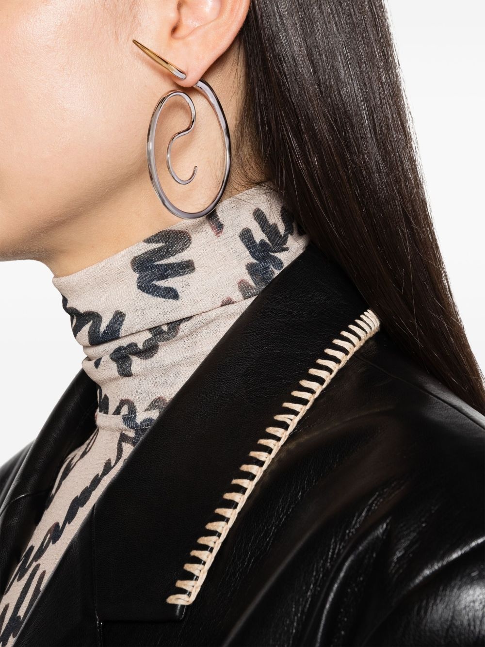 Spina Upside Down hoop earings - 3