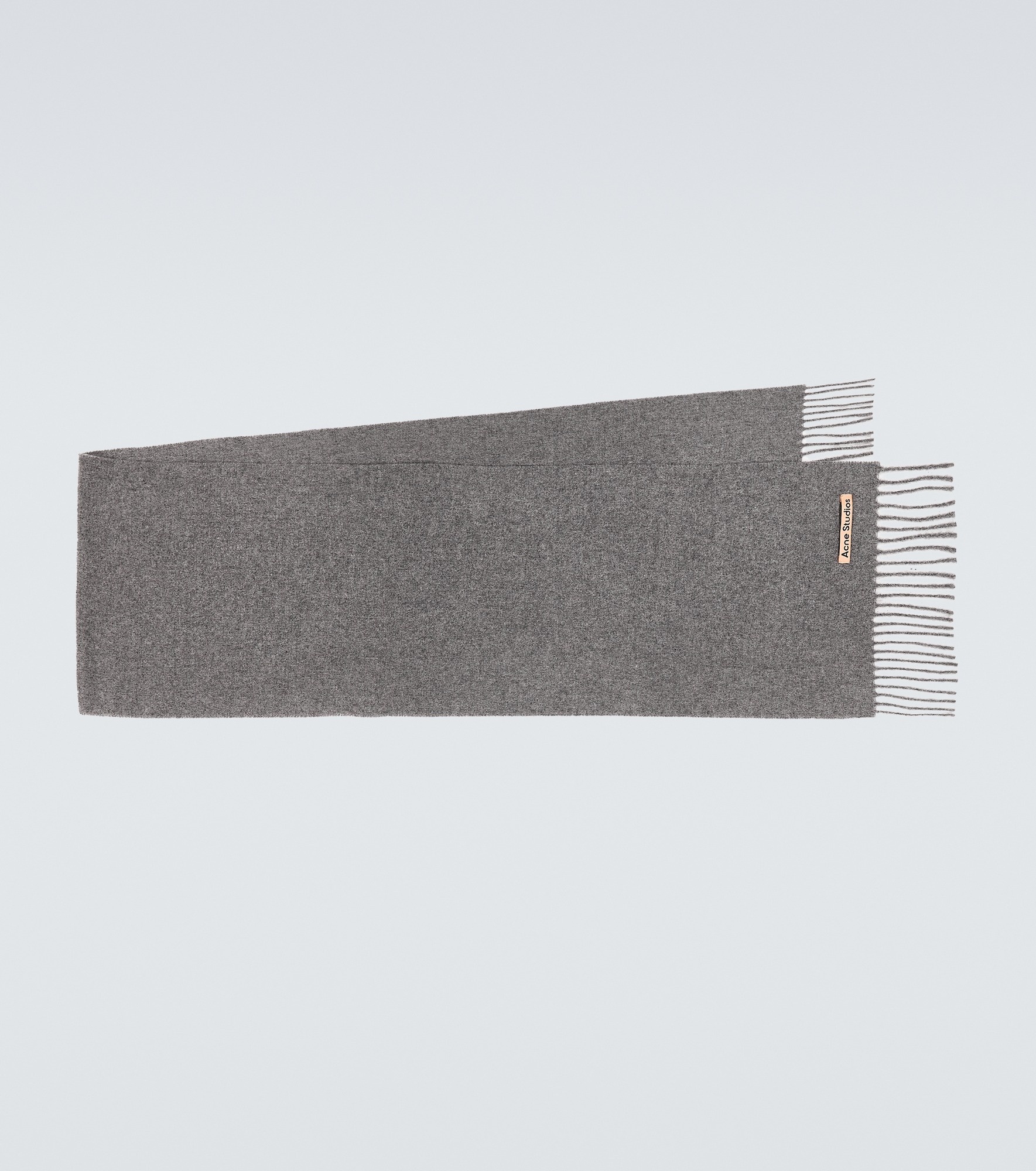 Fringed wool scarf - 1