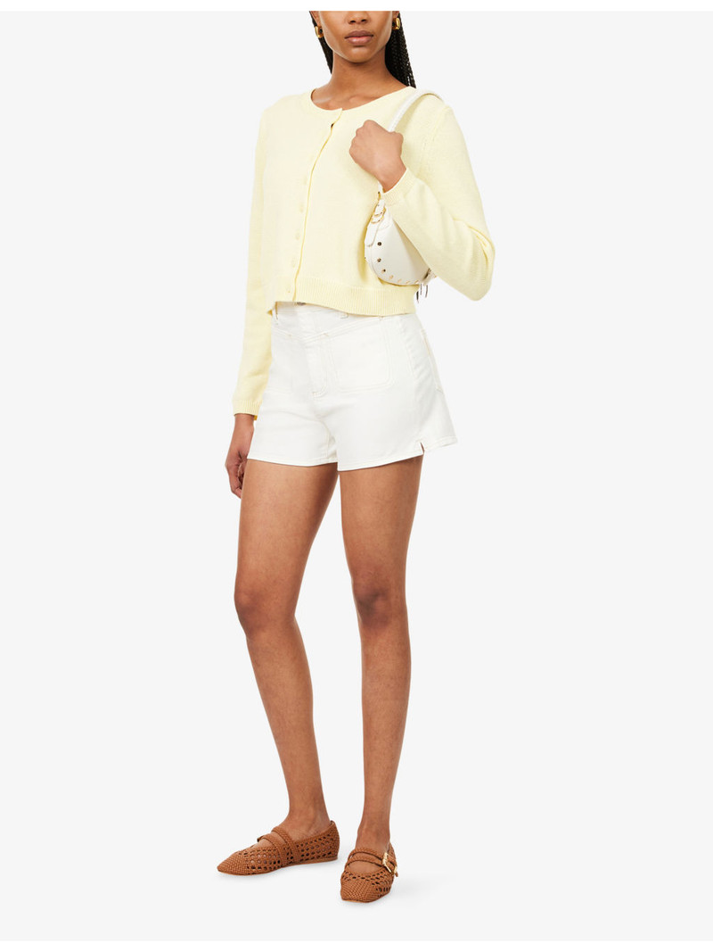 PAIGE Dani High-Rise Denim Shorts outlook
