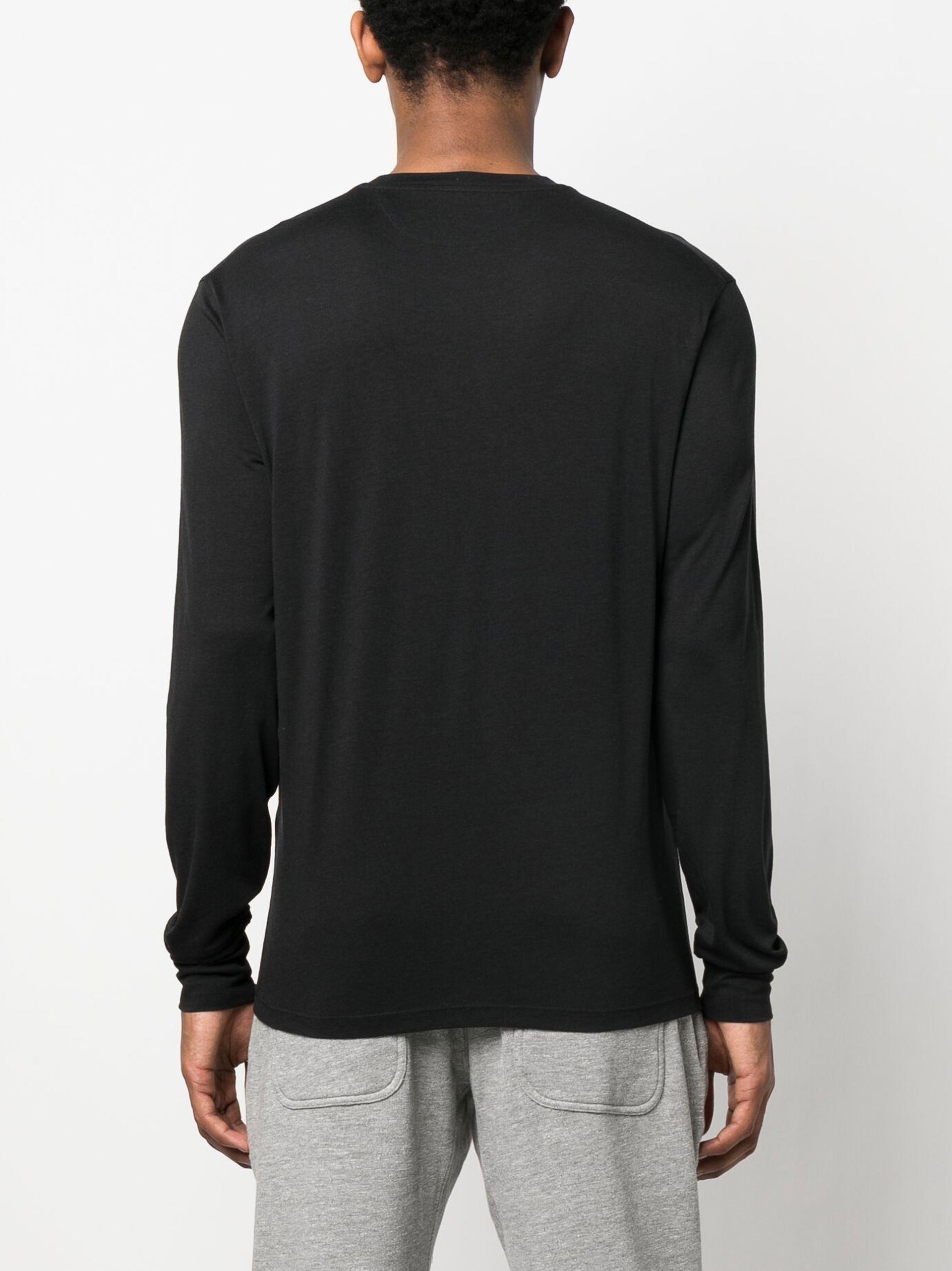 black long sleeved top - 4