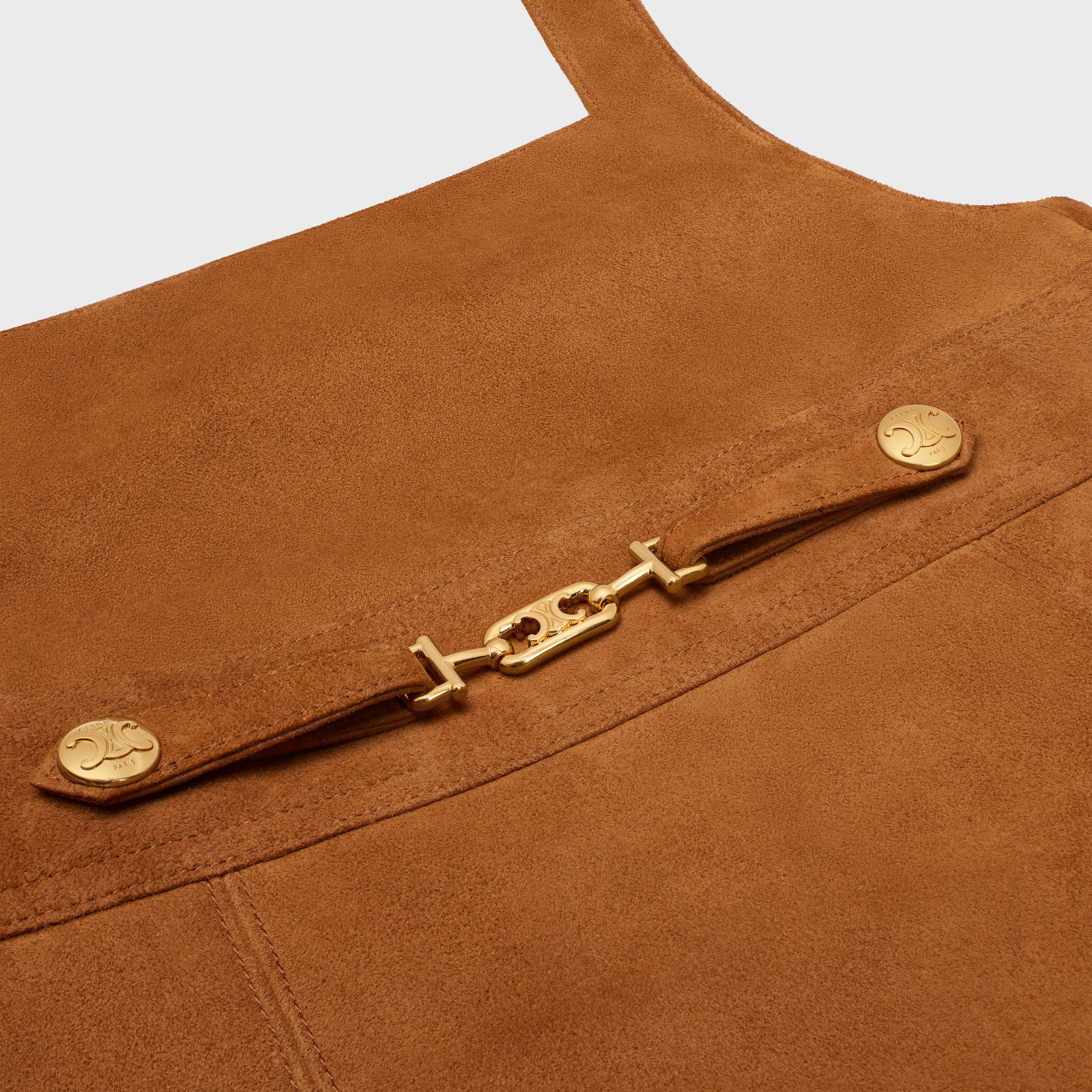 mini dress with signature IN suede - 3