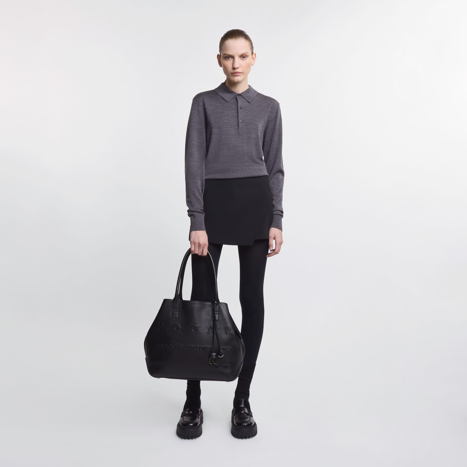 Hogan Script Shopping Bag Medium - 8