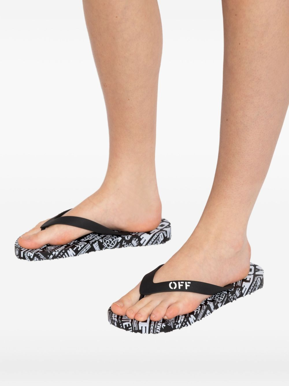 logo-print flip-flops - 5