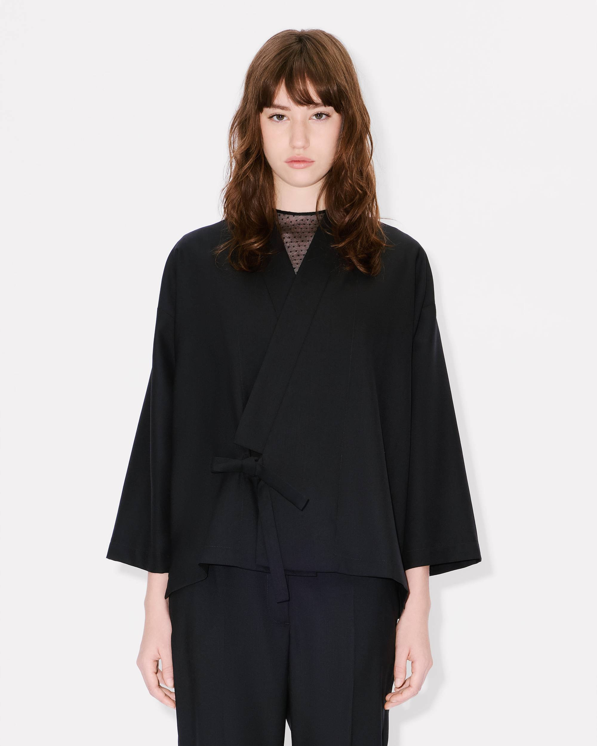Kimono jacket in virgin wool - 4