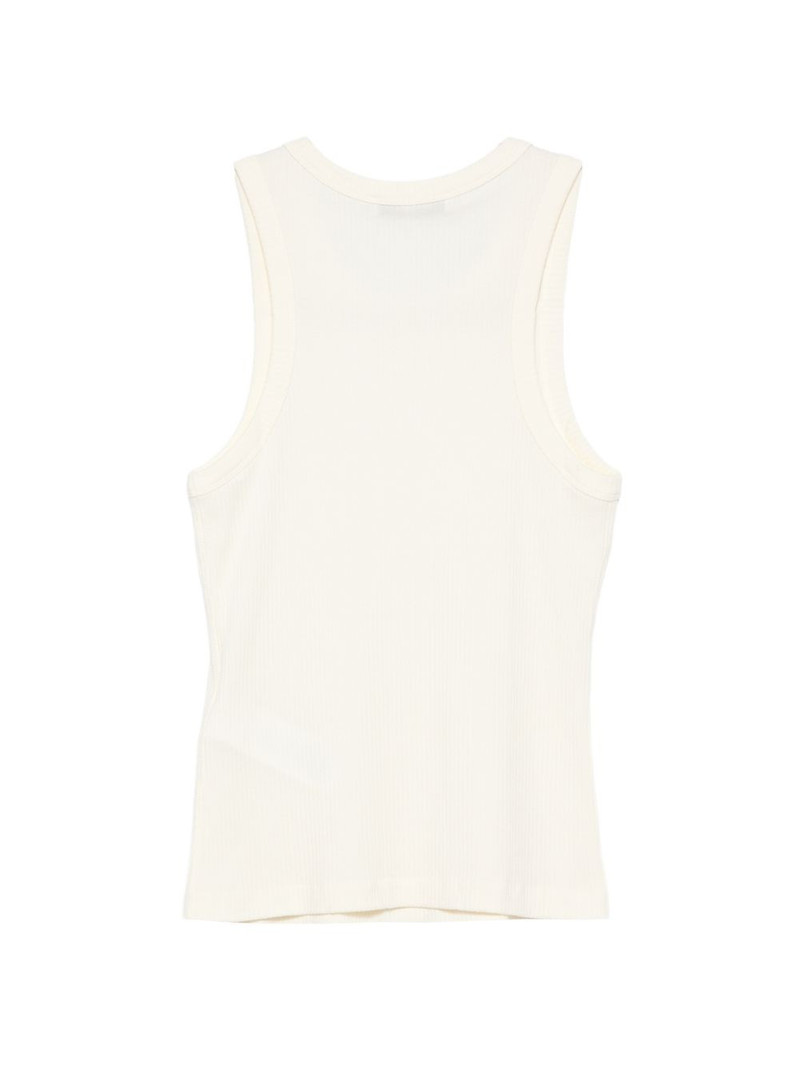 Maison Kitsuné embroidered ribbed tank top outlook