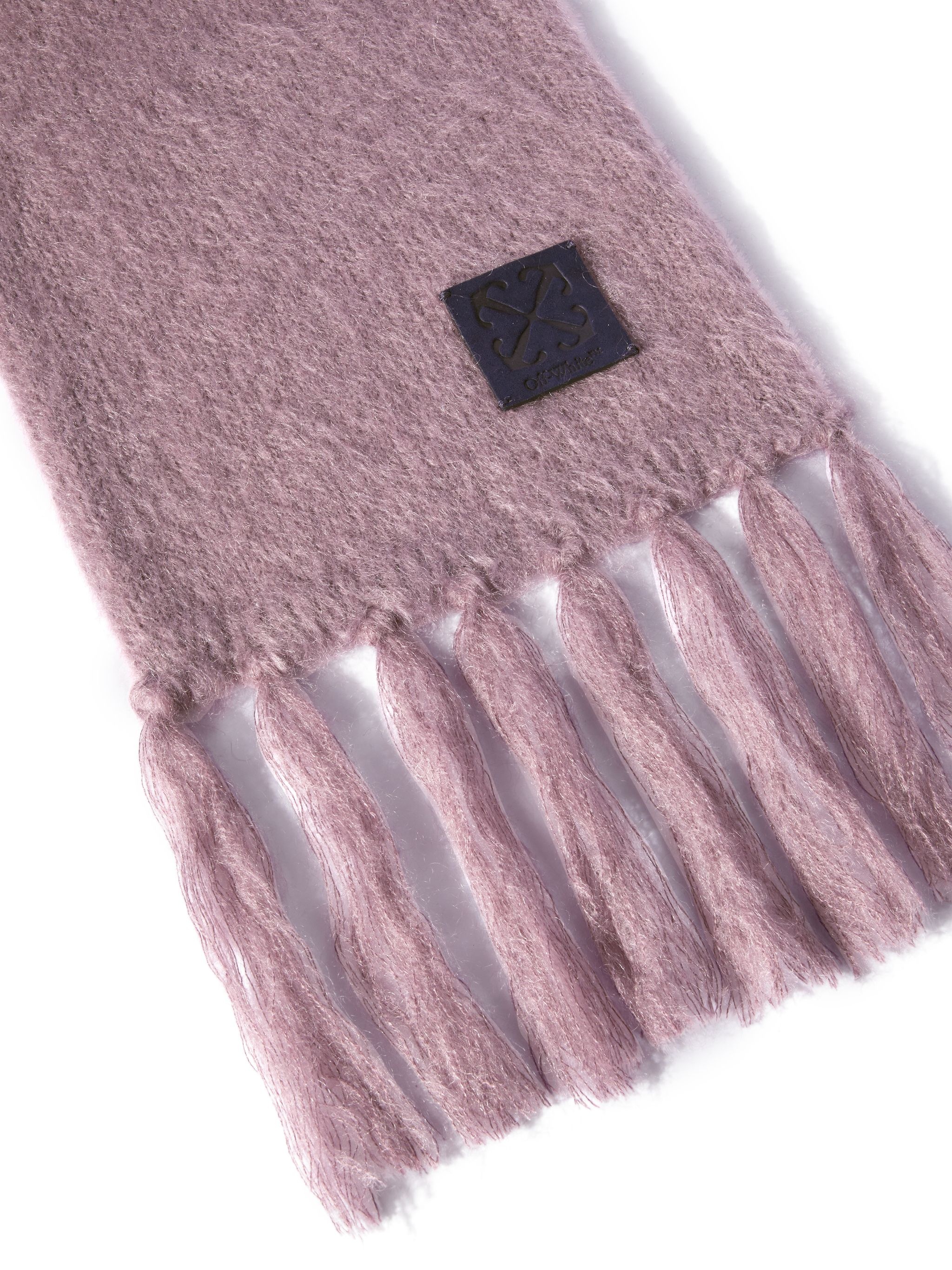 Arrow Pat Mohair Fringe Scarf Lilac Cob - 2