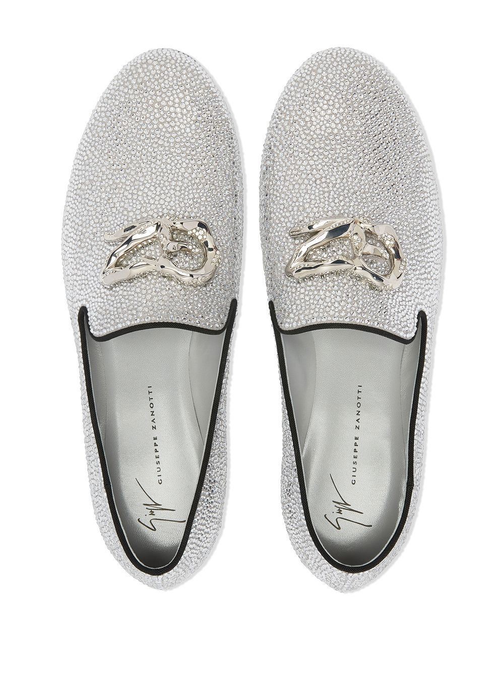 Leopoldino crystal leather loafers - 4