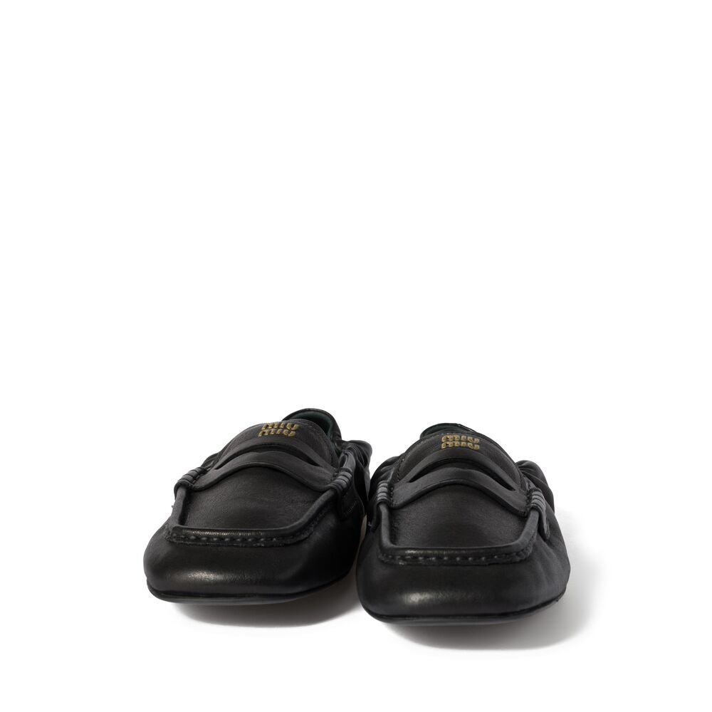 Miu Miu Black Loafers Women - 4