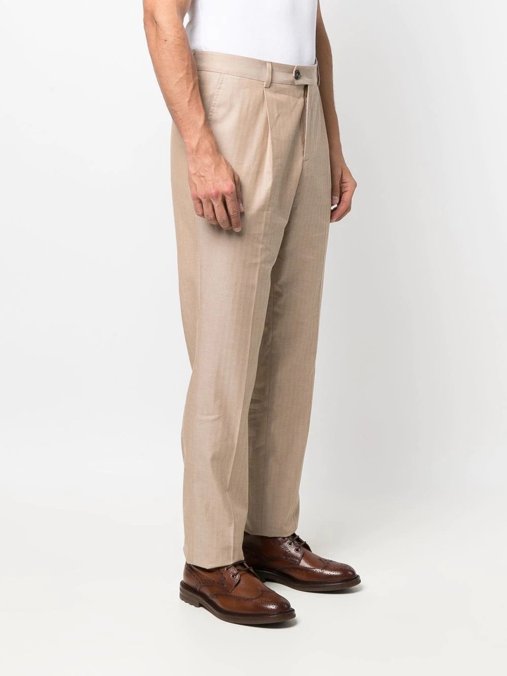 straight-leg cut chino trousers - 3