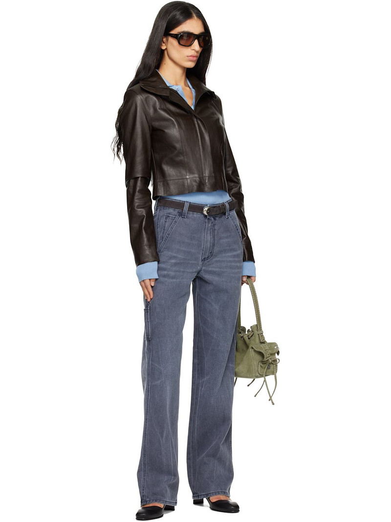 6397 Navy Long Painter Jeans outlook