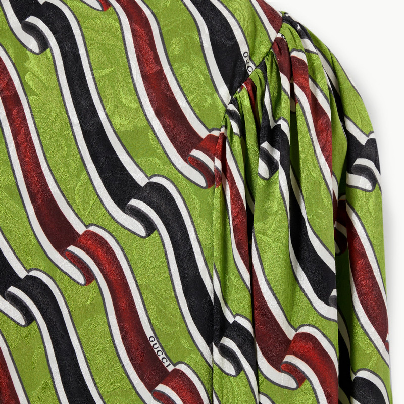 Printed silk dress 5