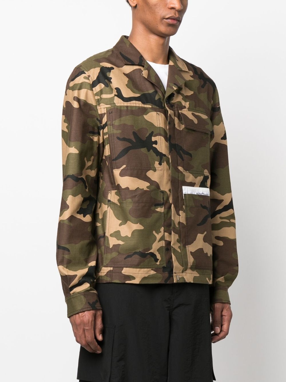 camouflage-print cotton jacket - 3