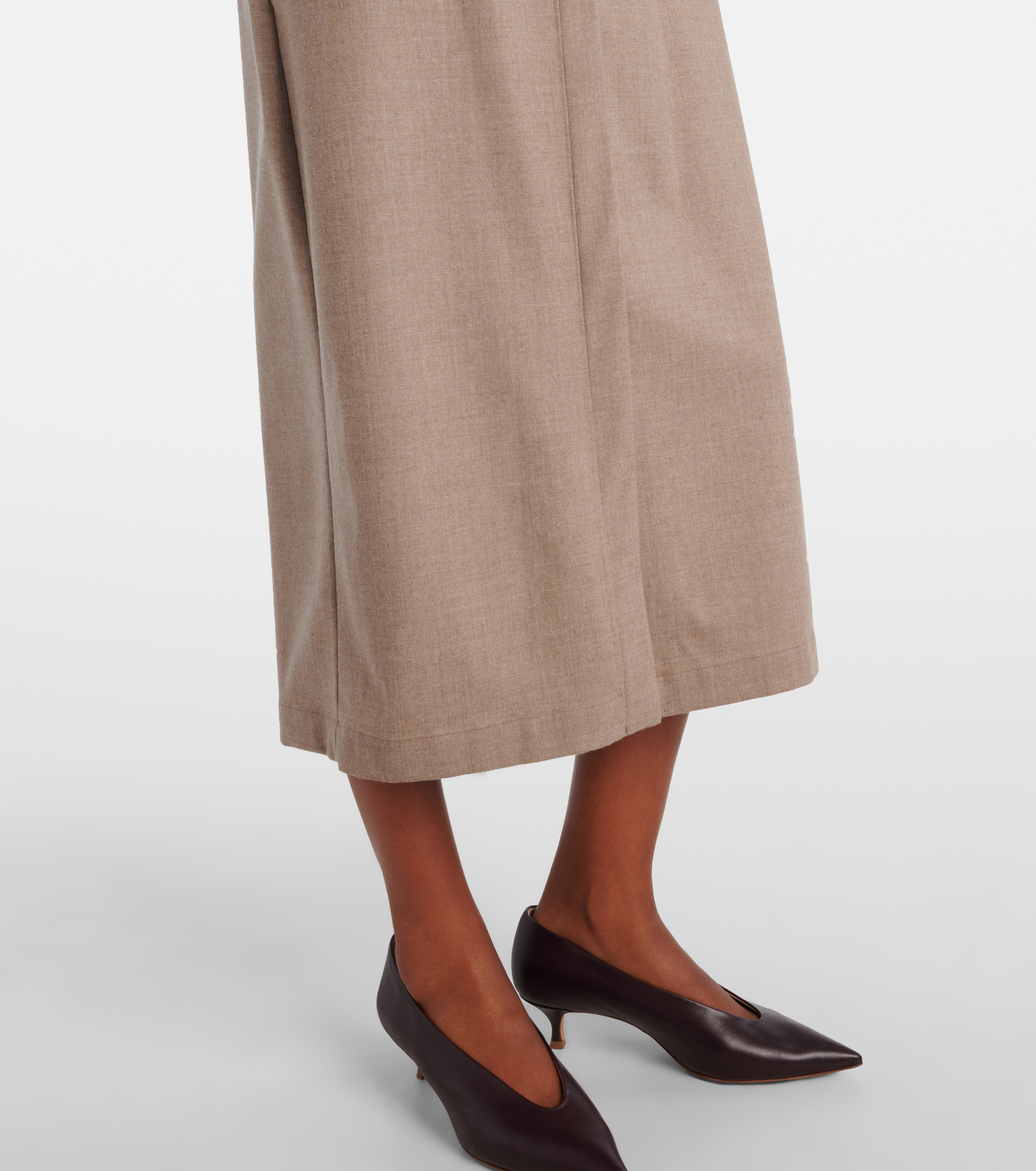 Pallino cashmere-blend shirt dress - 6