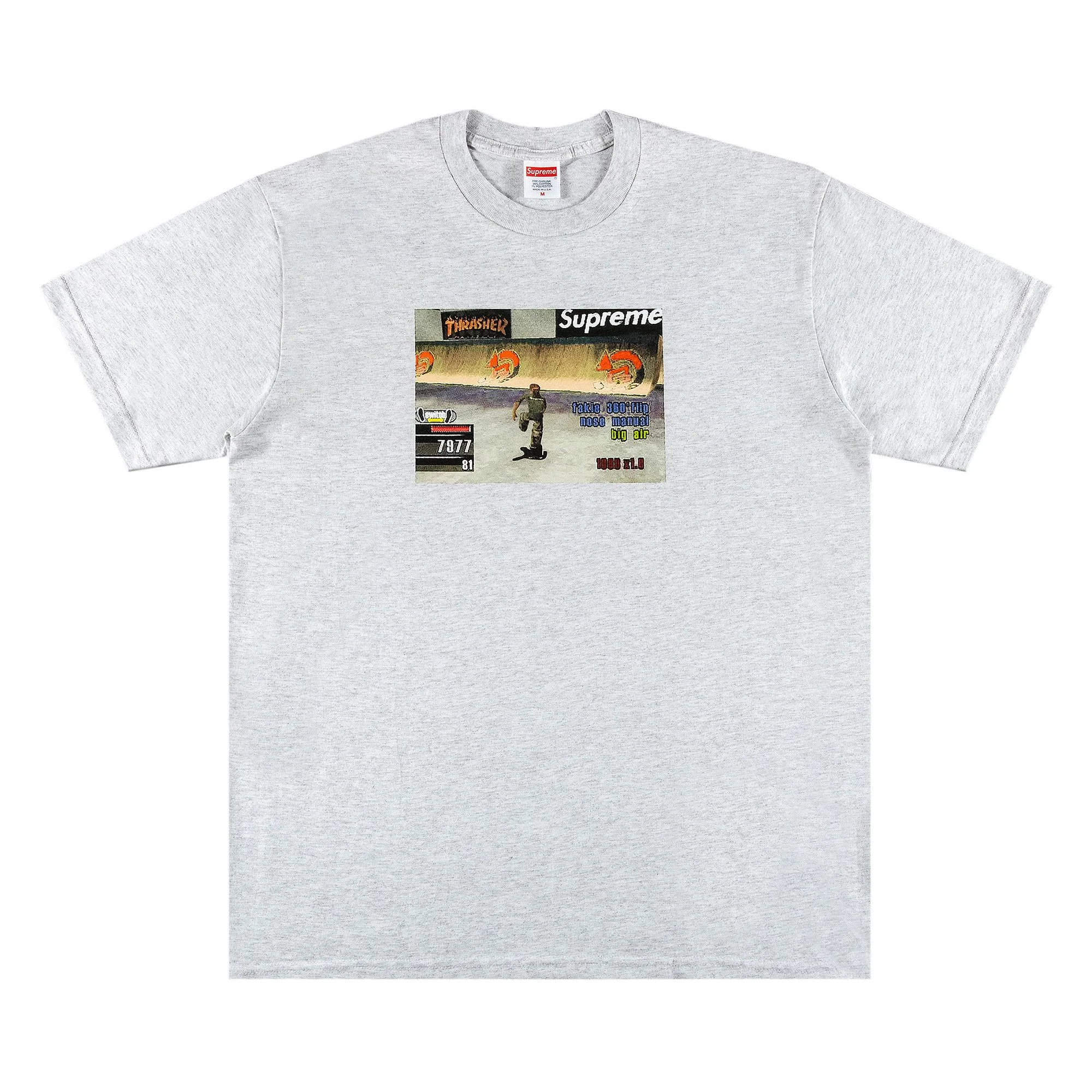 Supreme x Thrasher Game Tee 'Ash Grey' - 1