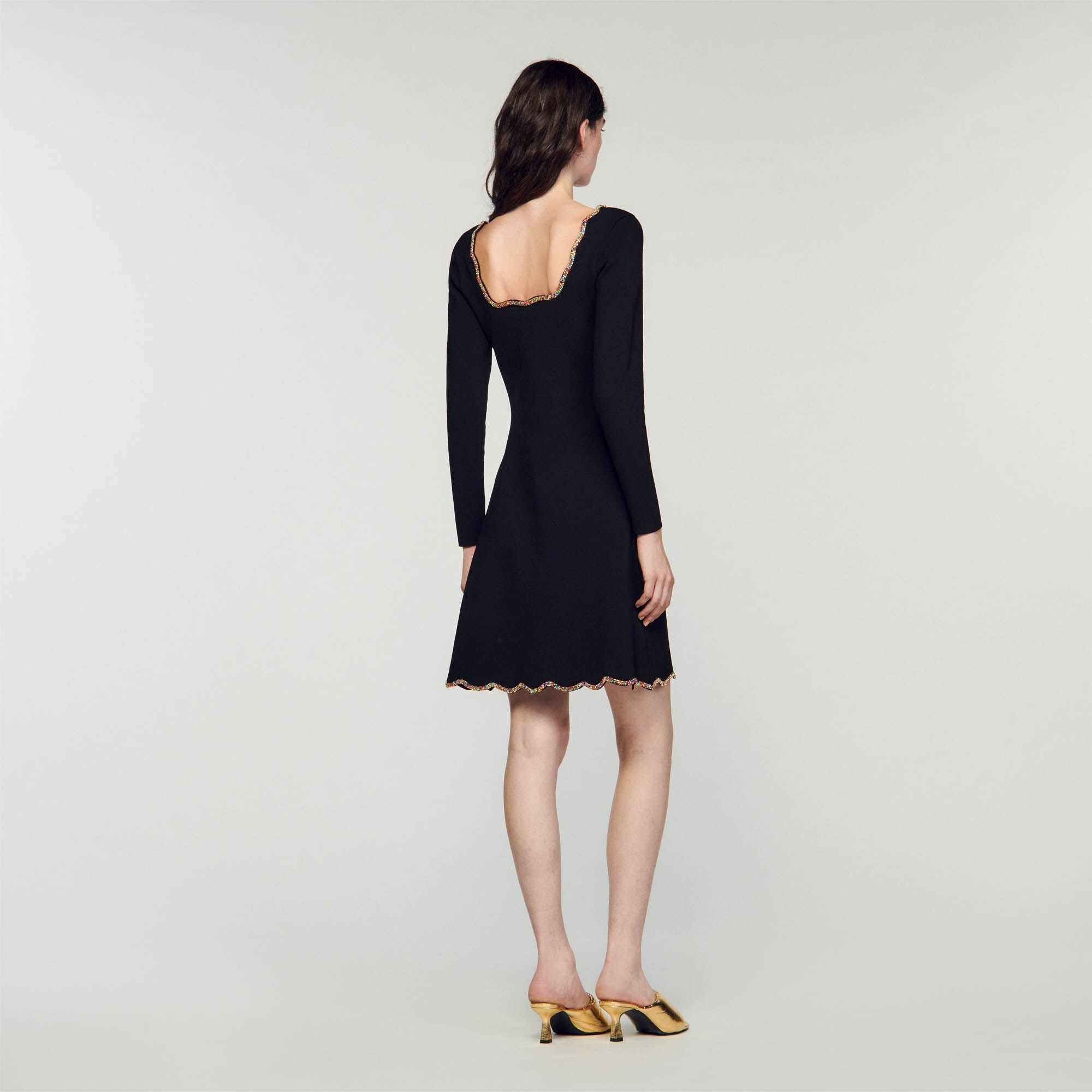 SHORT VELVET DRESS - 6