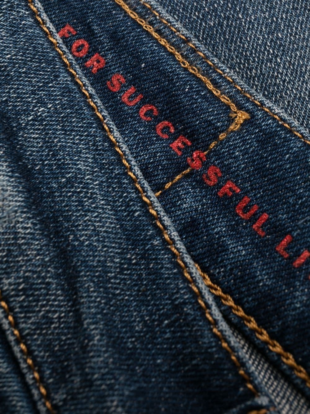 distressed-effect straight-leg jeans - 9