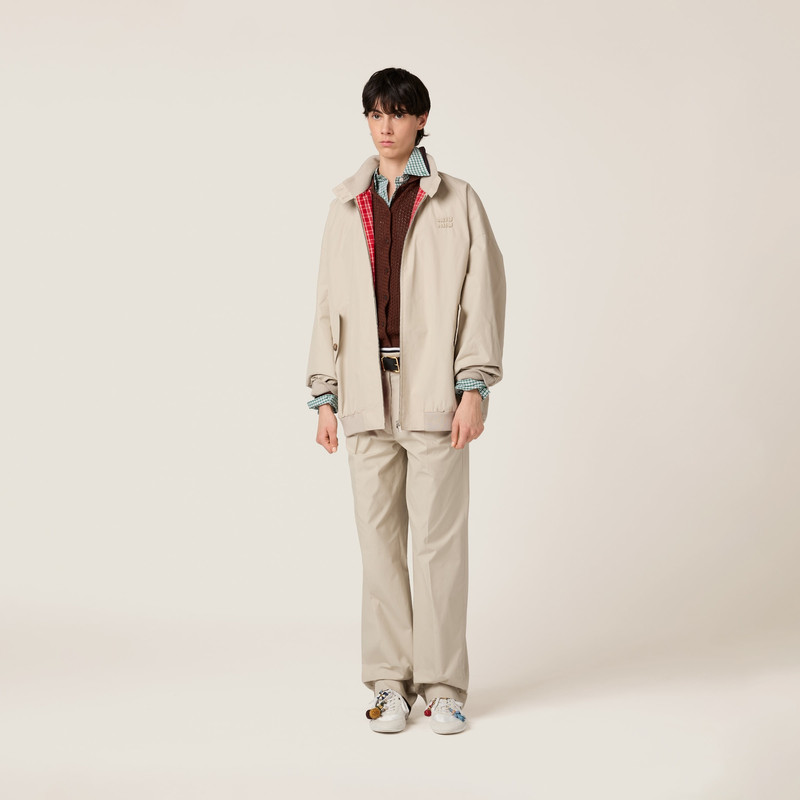 Miu Miu Panama cotton blouson jacket outlook