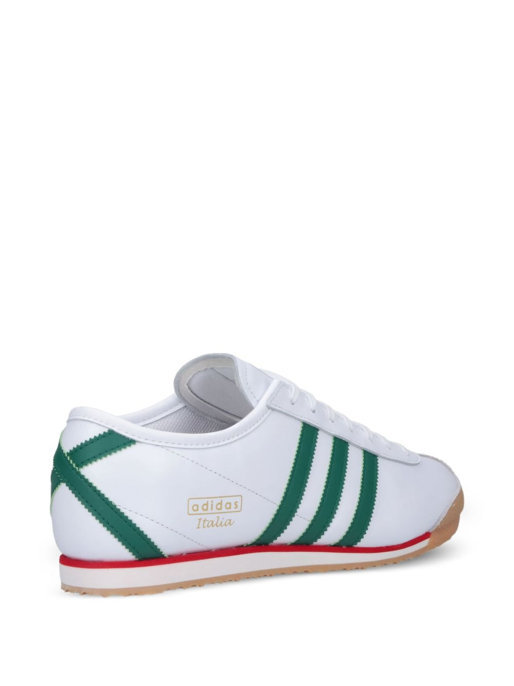 70s italian three-stripe leather trainers - 4