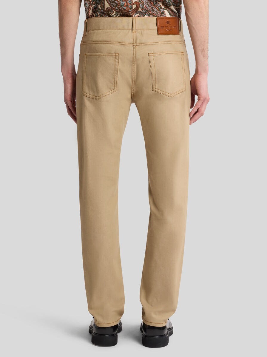 COTTON- AND CASHMERE-BLEND jeans - 5