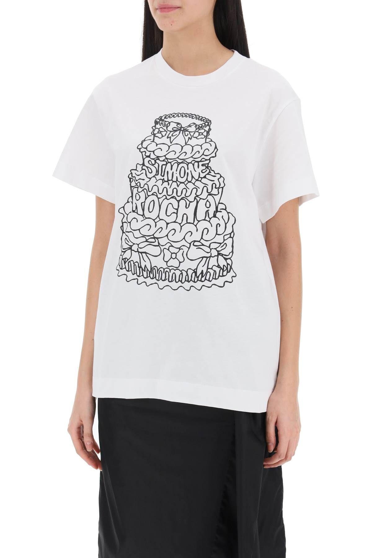 "Round neck Cake T-shirt" Simone Rocha - 5