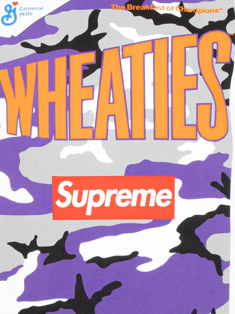 Supreme Wheaties Box Logo T-shirt outlook