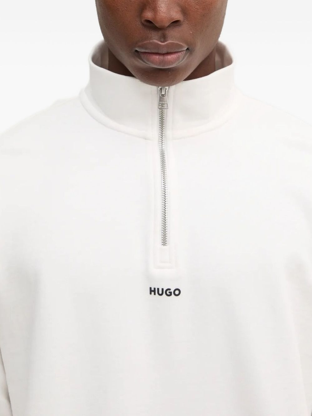half-zip high-neck sweatshirt - 3