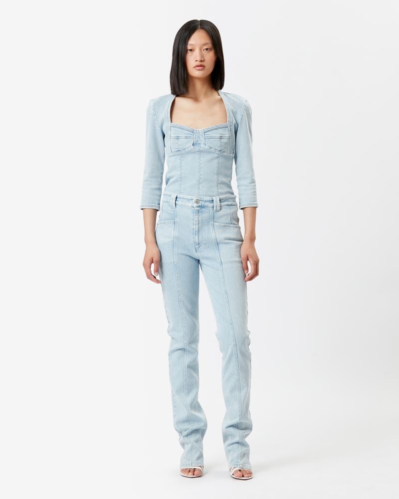 VOKAYAE STRAIGHT DENIM PANTS - 2