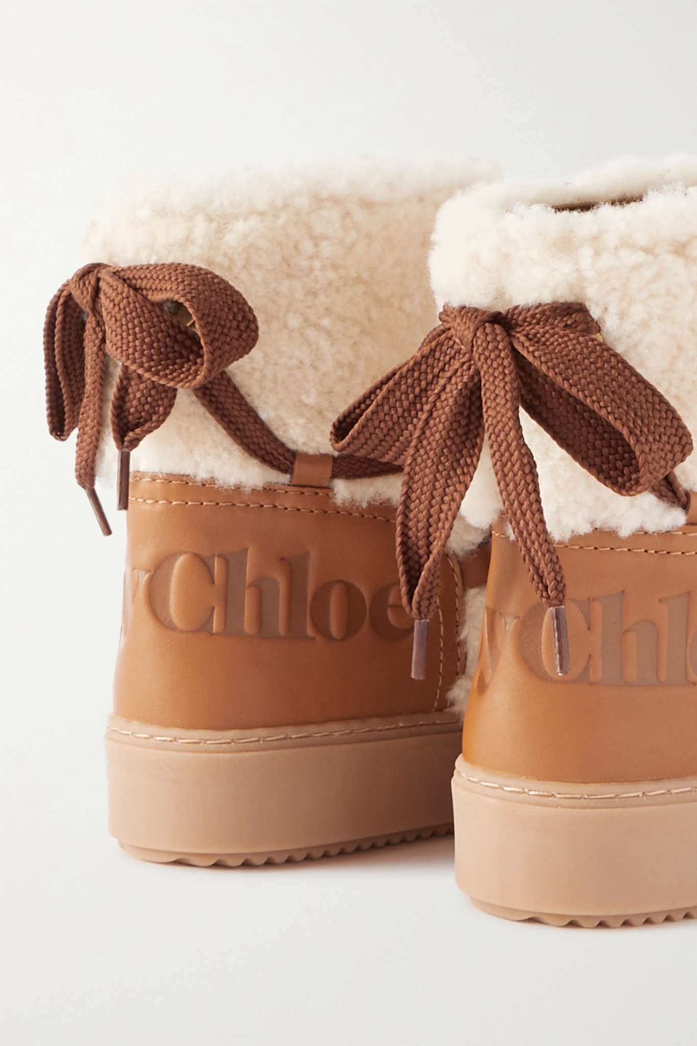 Charlee leather and shearling ankle boots - 4