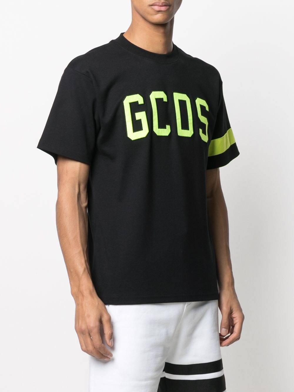 logo patch cotton T-shirt - 3