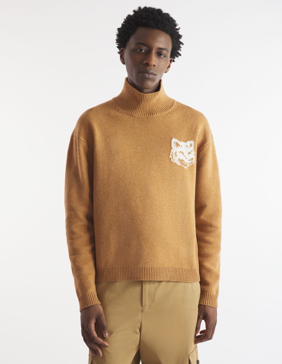 FOX HEAD INTARSIA COMFORT HIGH NECK JUMPER - 3