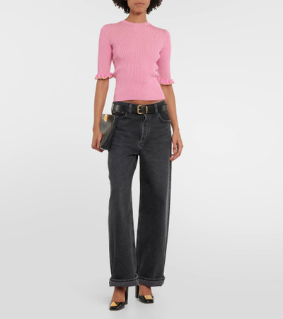 REDValentino Ribbed-knit wool-blend top outlook