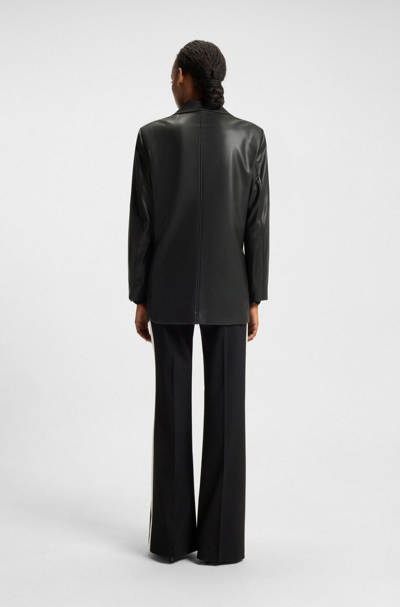 REGULAR-FIT BLAZER IN FAUX LEATHER 4
