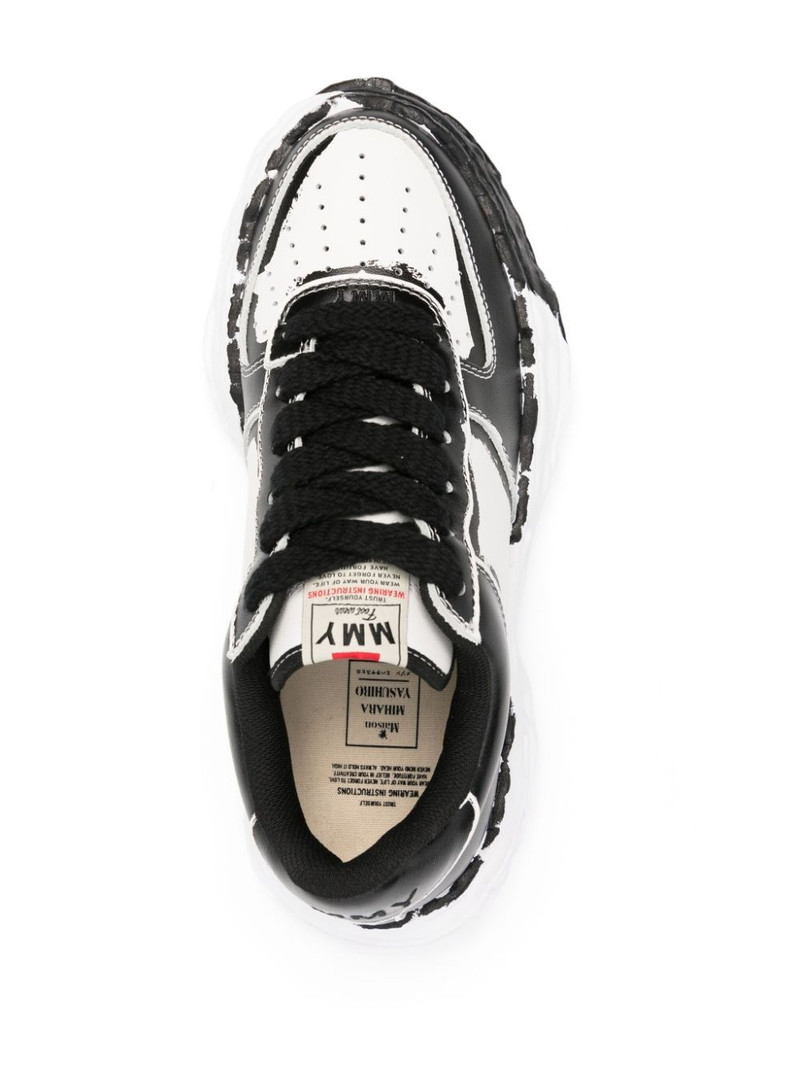 logo-patch faded-effect sneakers 4
