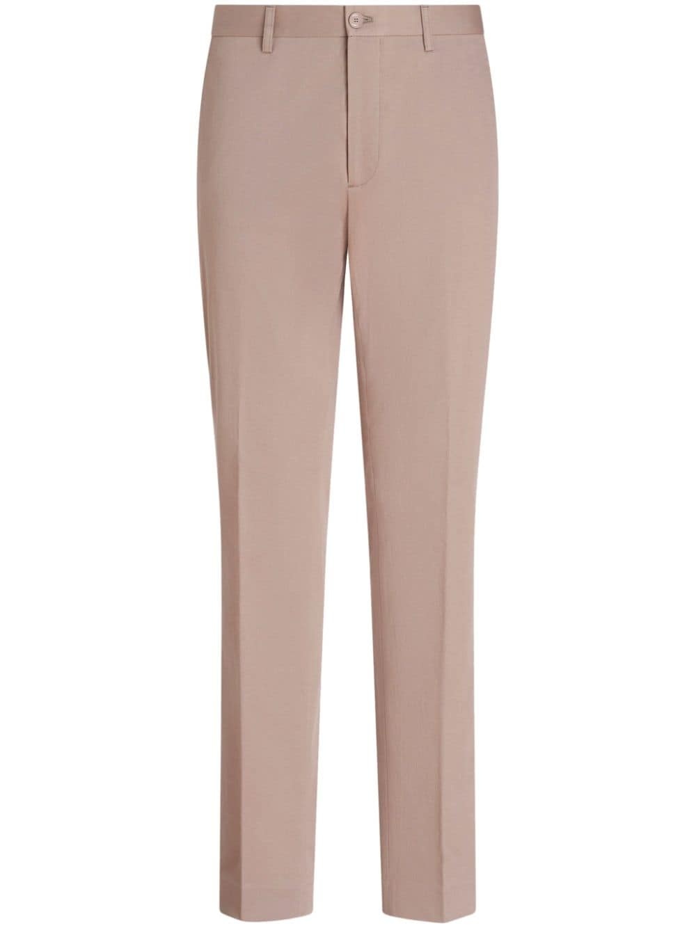 Pegaso-embroidered chino trousers - 1